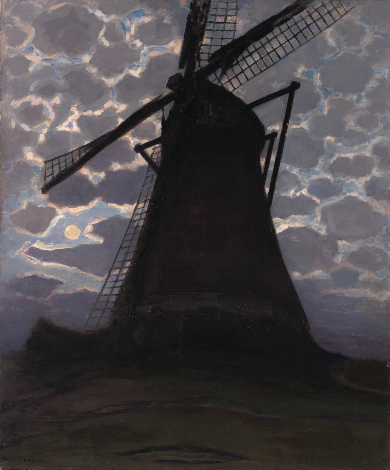 Windmill in the Evening, Piet Mondrian