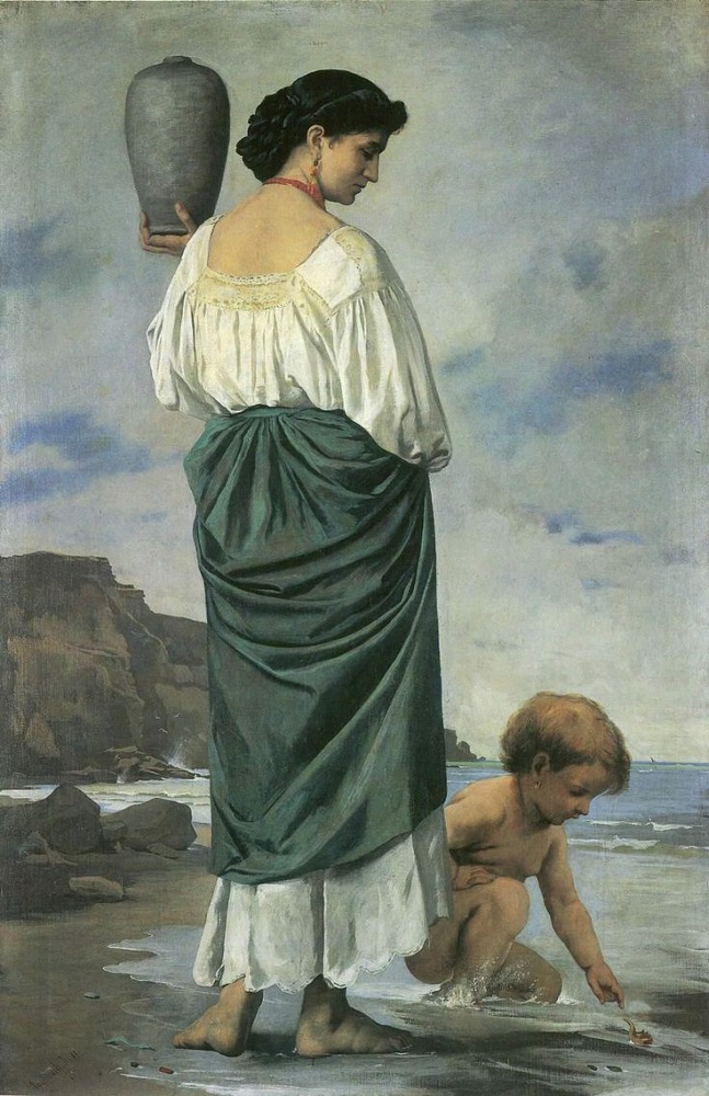 At the Beach, Anselm Feuerbach