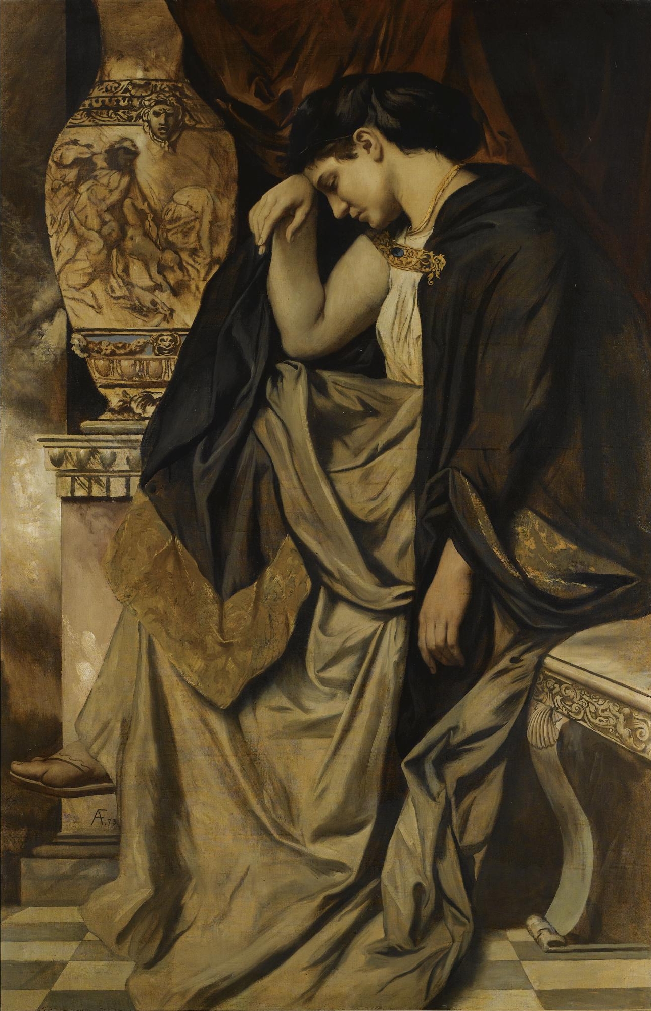 Medea an der Urne by Anselm Feuerbach