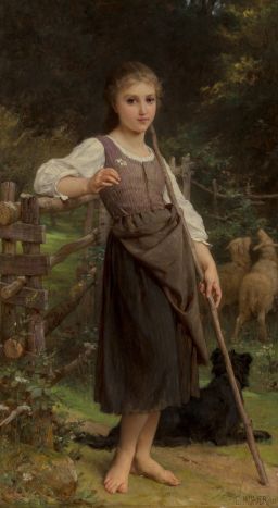 The Shepherdess by Émile Munier