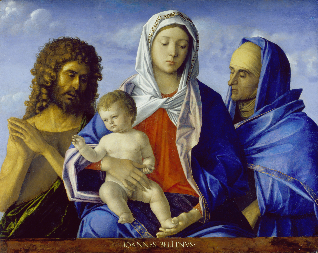 Madonna and Child with Saints John the Baptist and Elizabeth by Giovanni Bellini