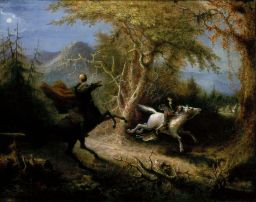 The Headless Horseman Pursuing Ichabod Crane by John Quidor