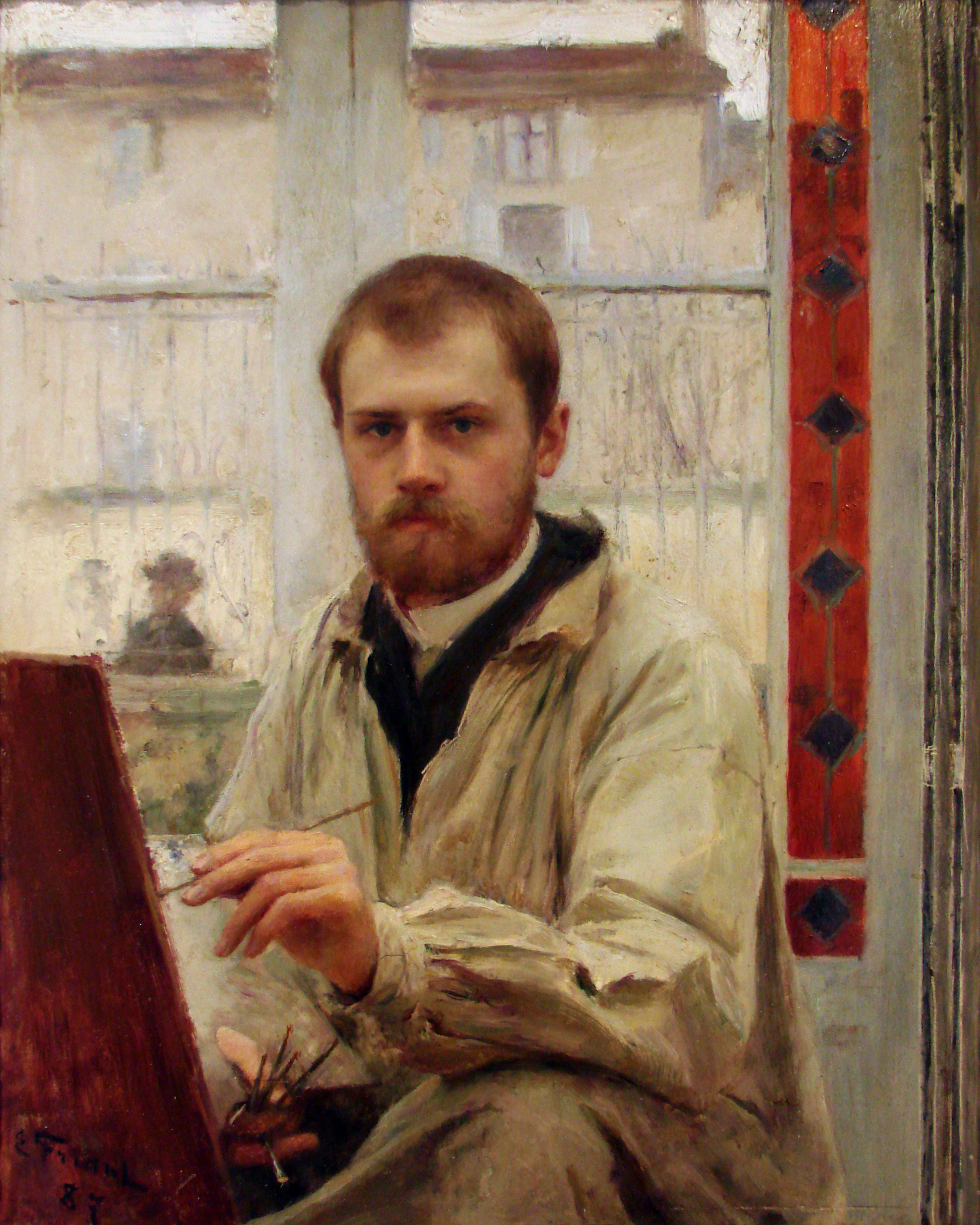 Autoportrait en gris clair by Émile Friant