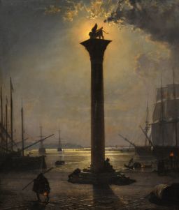 Piazetta San Marco in Moonlight by Friedrich von Nerly