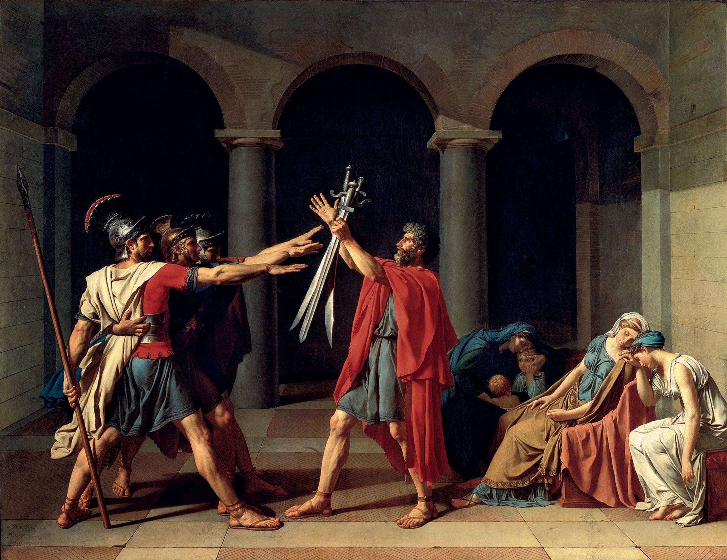 The Oath of the Horatii, Jacques-Louis David