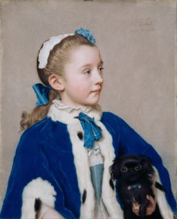 Portrait of Maria Frederike van Reede-Athlone at Seven Years of Age by Jean-Étienne Liotard