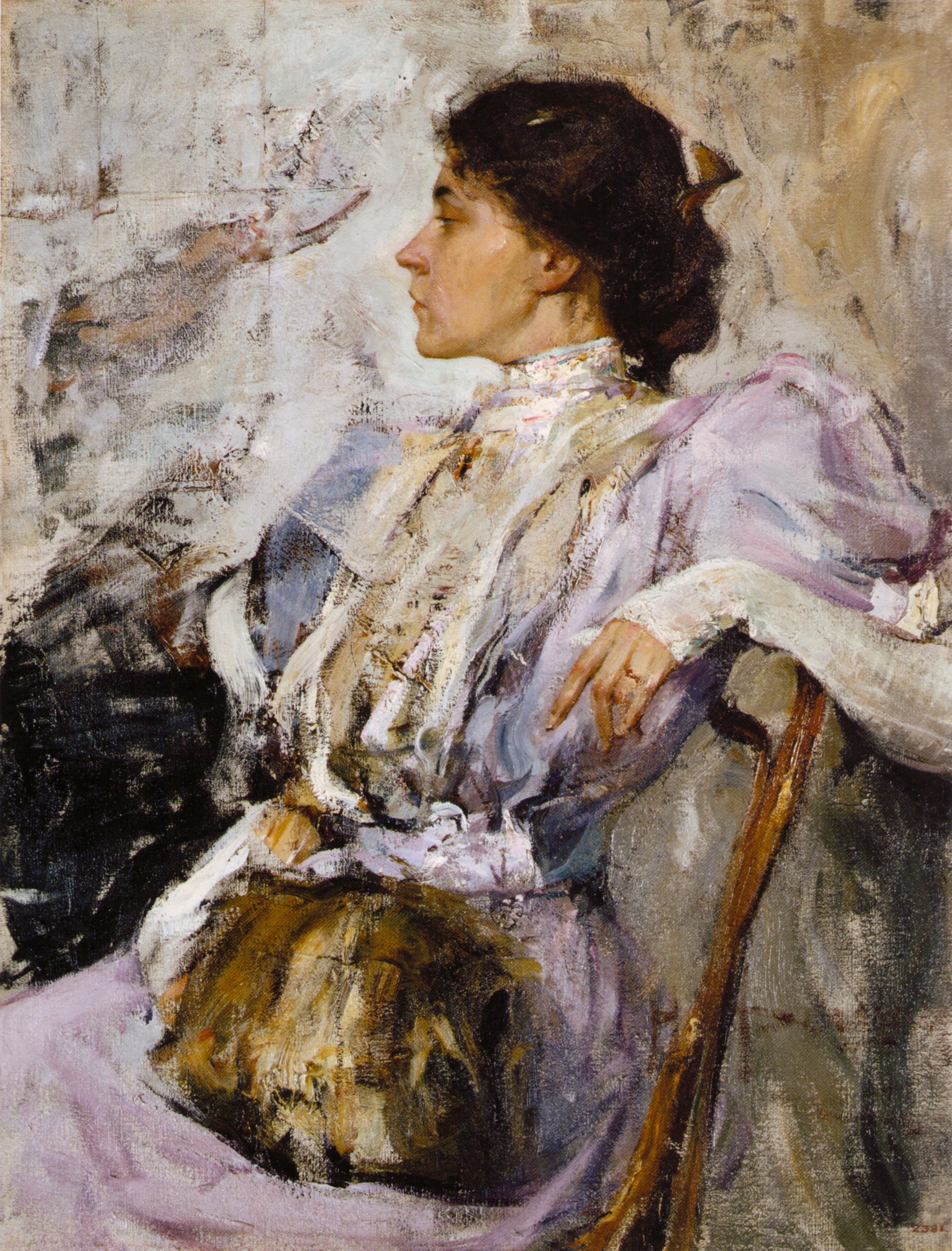 Portrait of an Unknown (Lady in purple), Nikolai Fechin