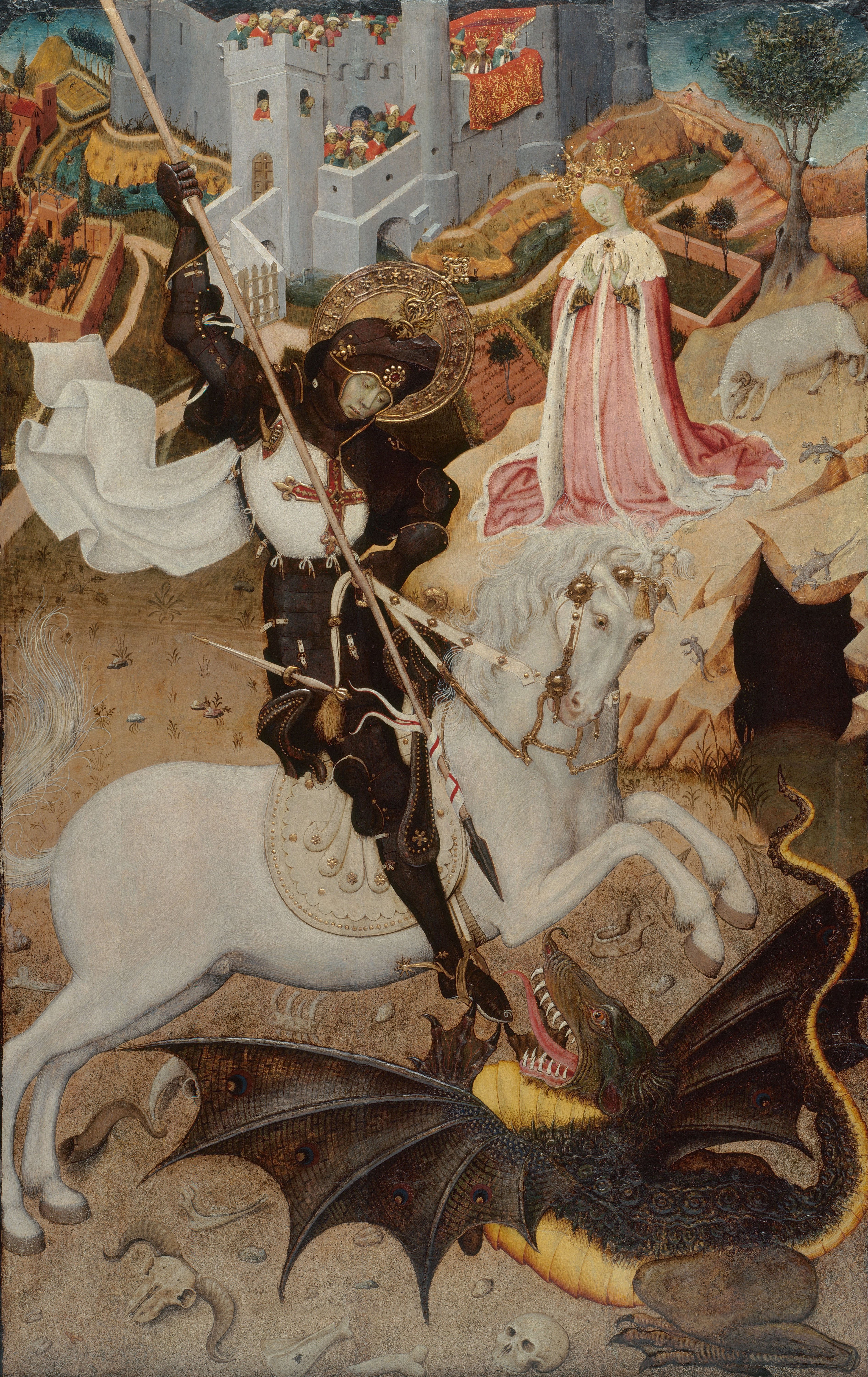 Saint George Killing the Dragon by Bernat Martorell