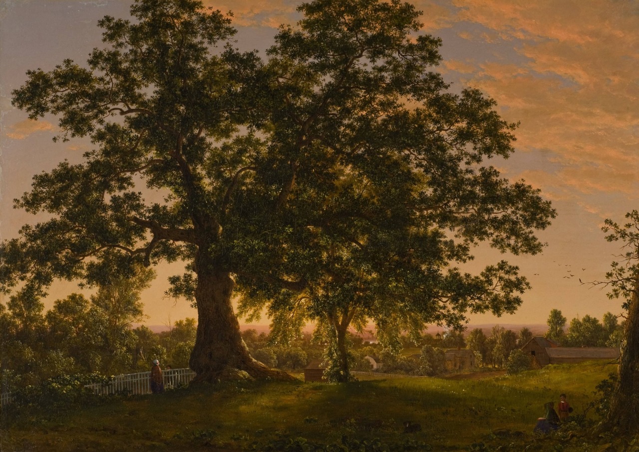 The Charter Oak at Hartford by Frederic Edwin Church