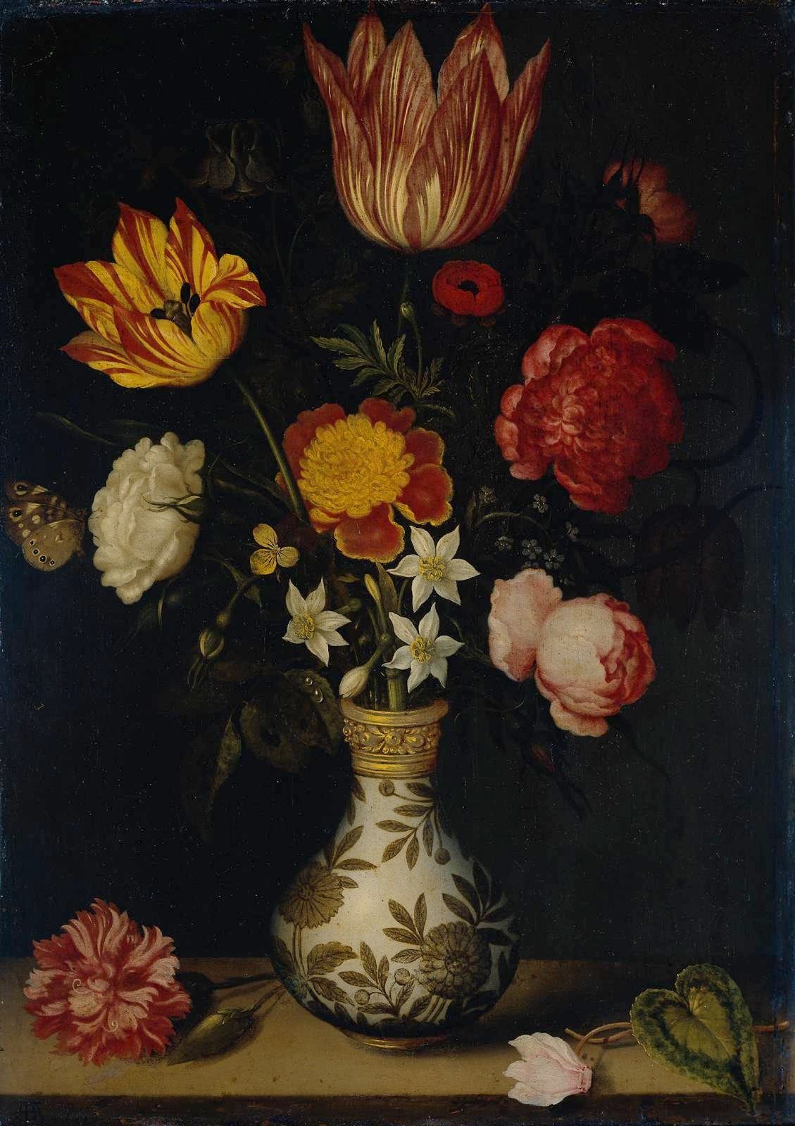 Still Life with Flowers in a Wan-Li vase by Ambrosius Bosschaert