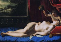 Venere e Cupido (Venere dormiente) by Artemisia Gentileschi