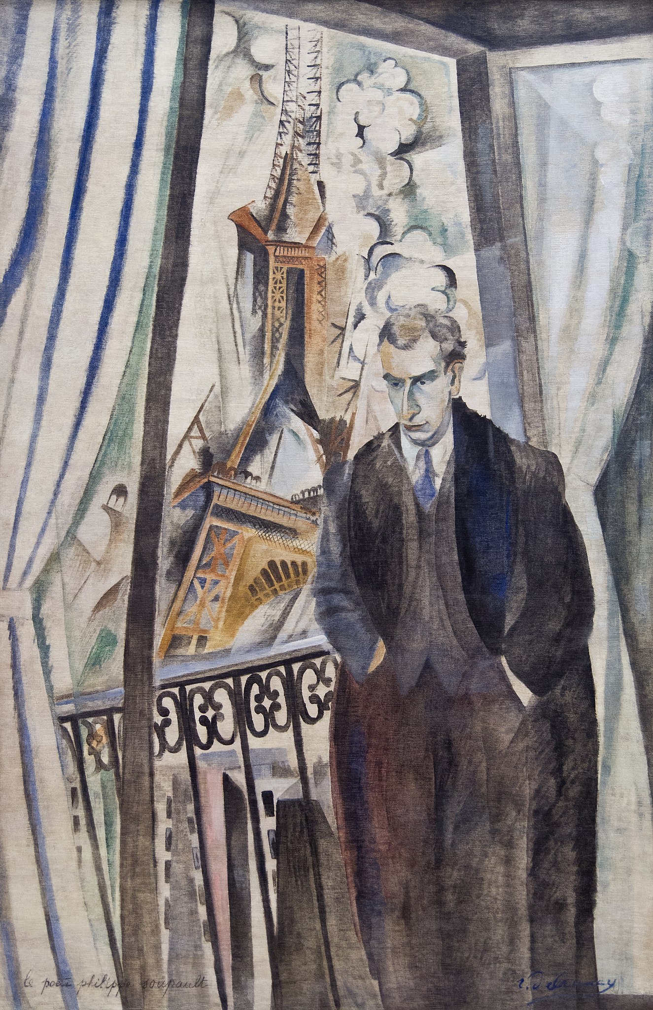 The Poet Philippe Soupault, Robert Delaunay