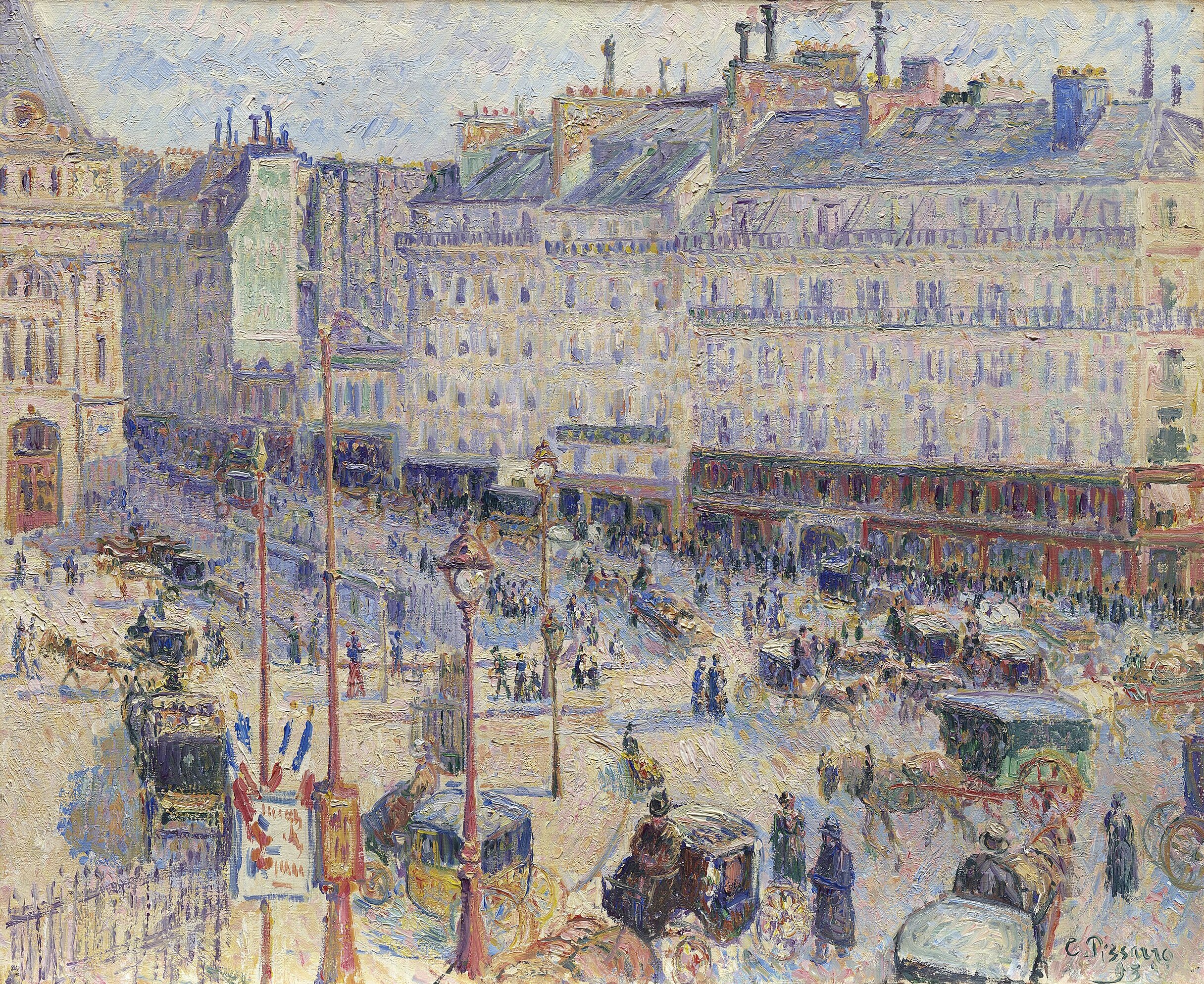 The Place du Havre, Paris, Camille Pissarro