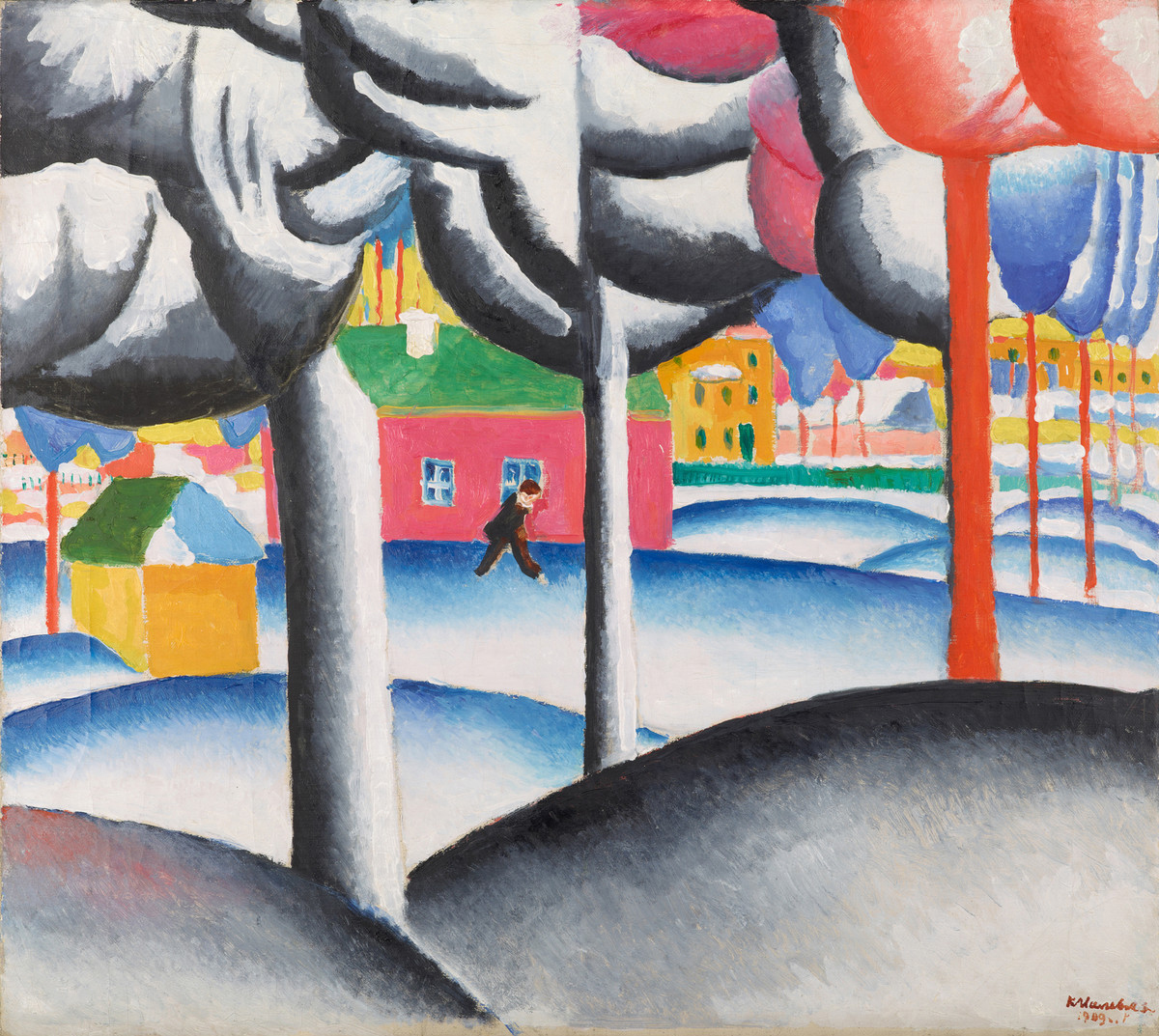 Winter landscape by Kazimir Malevich