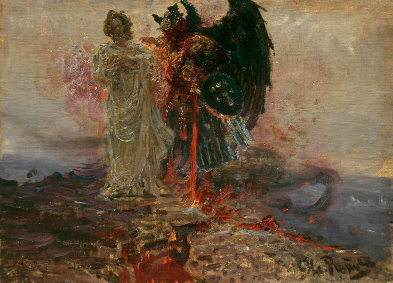 Get Thee Behind Me, Satan by Ilya Repin