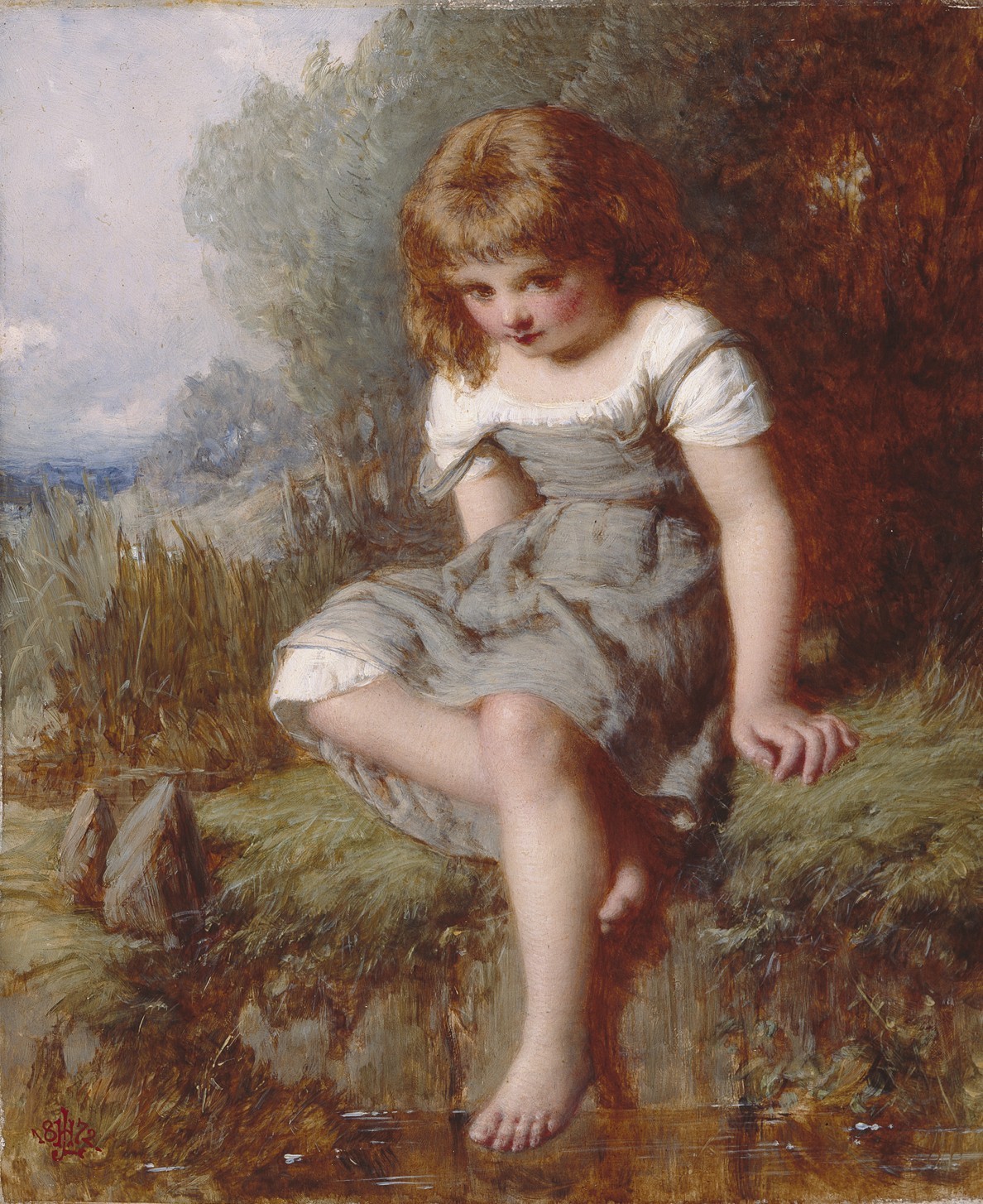 The Timid Bather by Henry Le Jeune