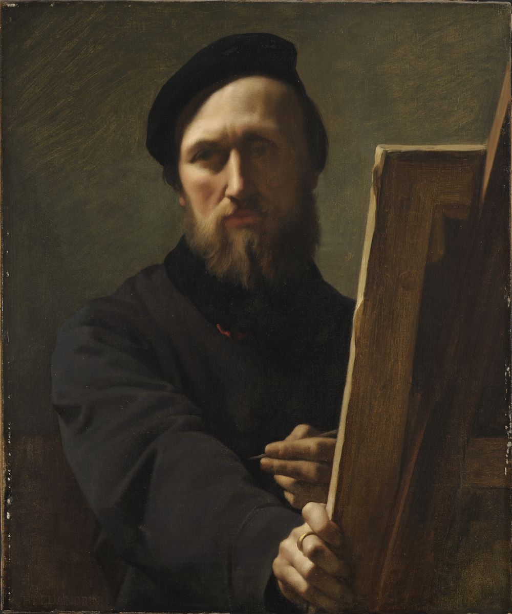 Self-portrait by Jean Hippolyte Flandrin