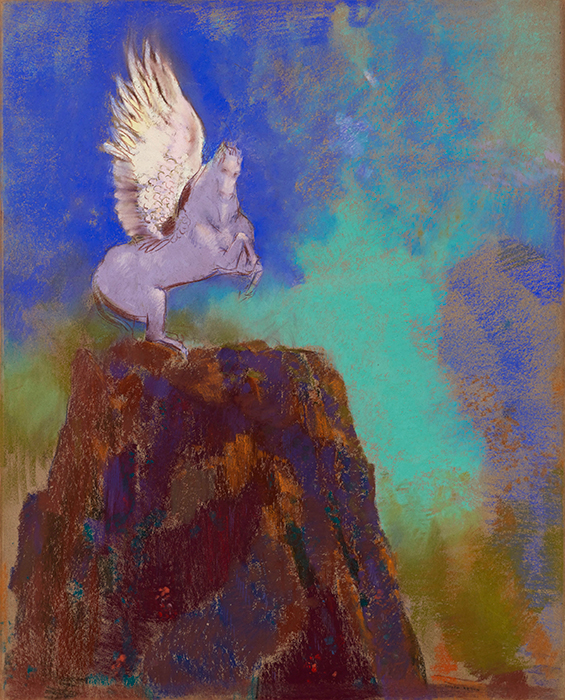 Pegasus, the Horse on the Rock by Odilon Redon