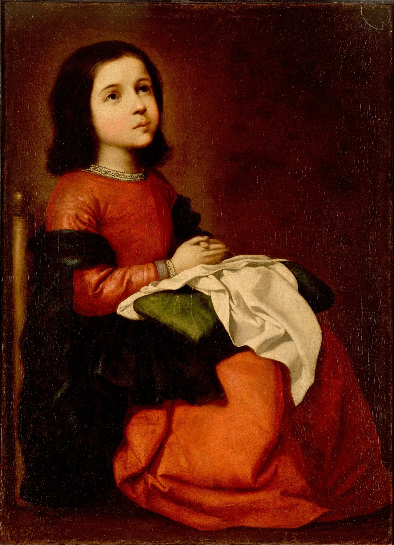 Infanaĝo de la Virgulino by Francisco de Zurbarán