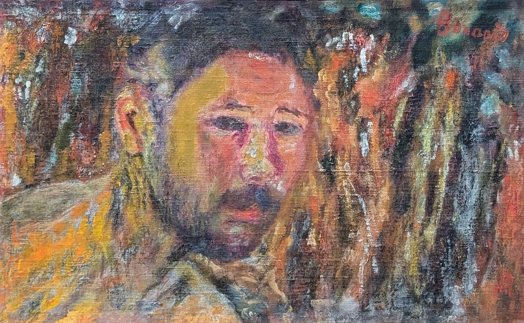 Autoportrait avec barbe by Pierre Bonnard