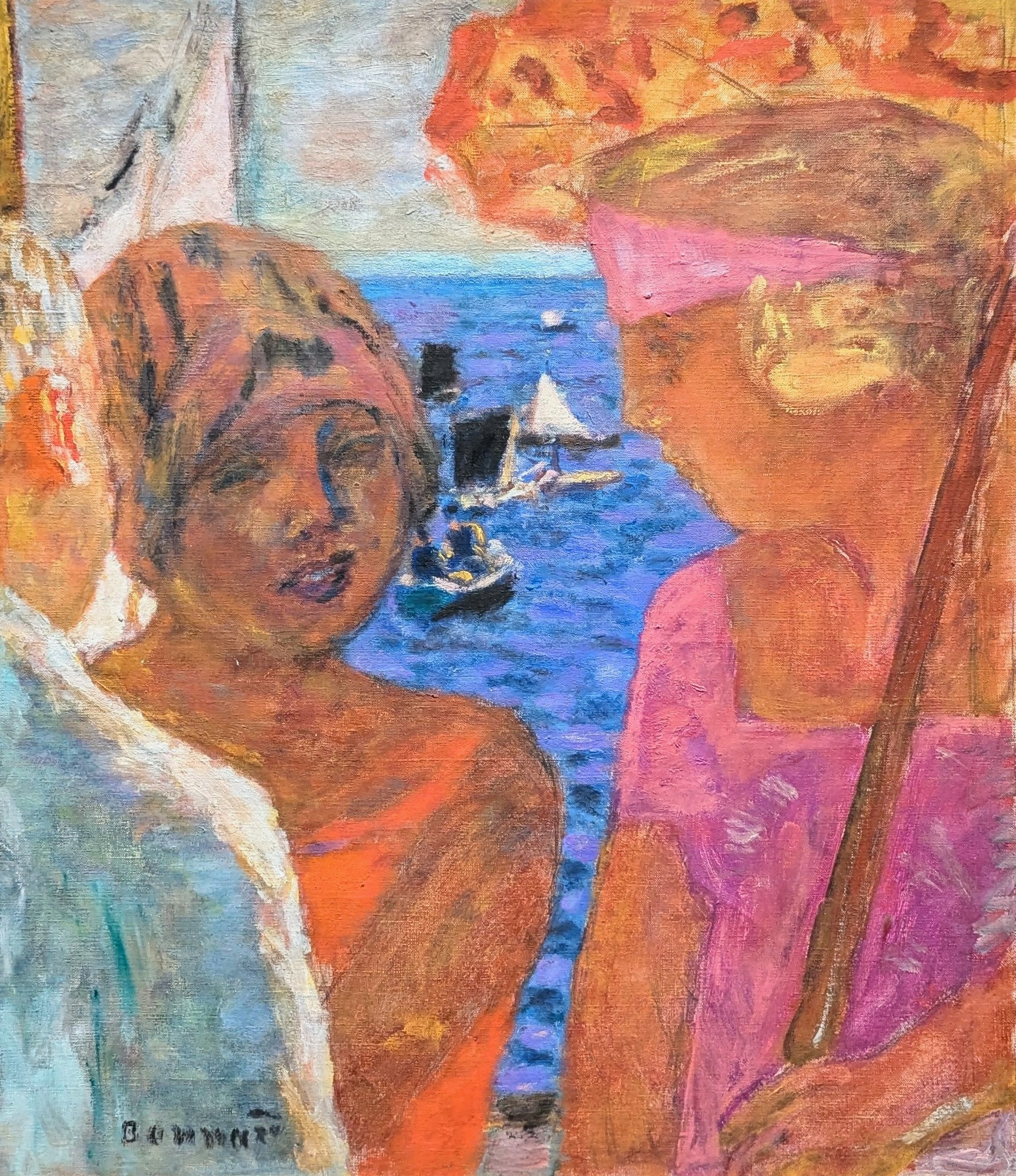 Conversation à Arcachon by Pierre Bonnard
