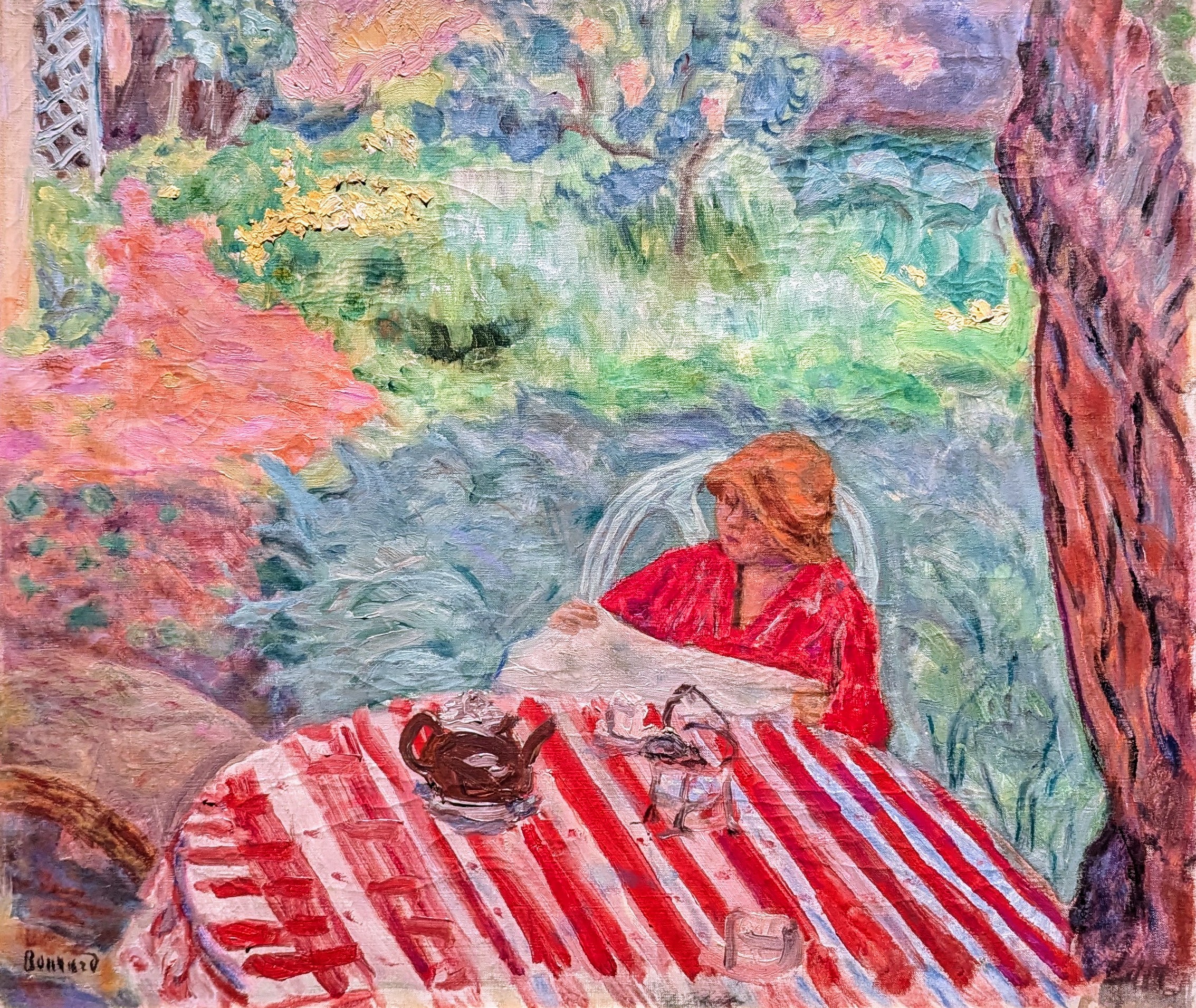 Sous l'arbre by Pierre Bonnard