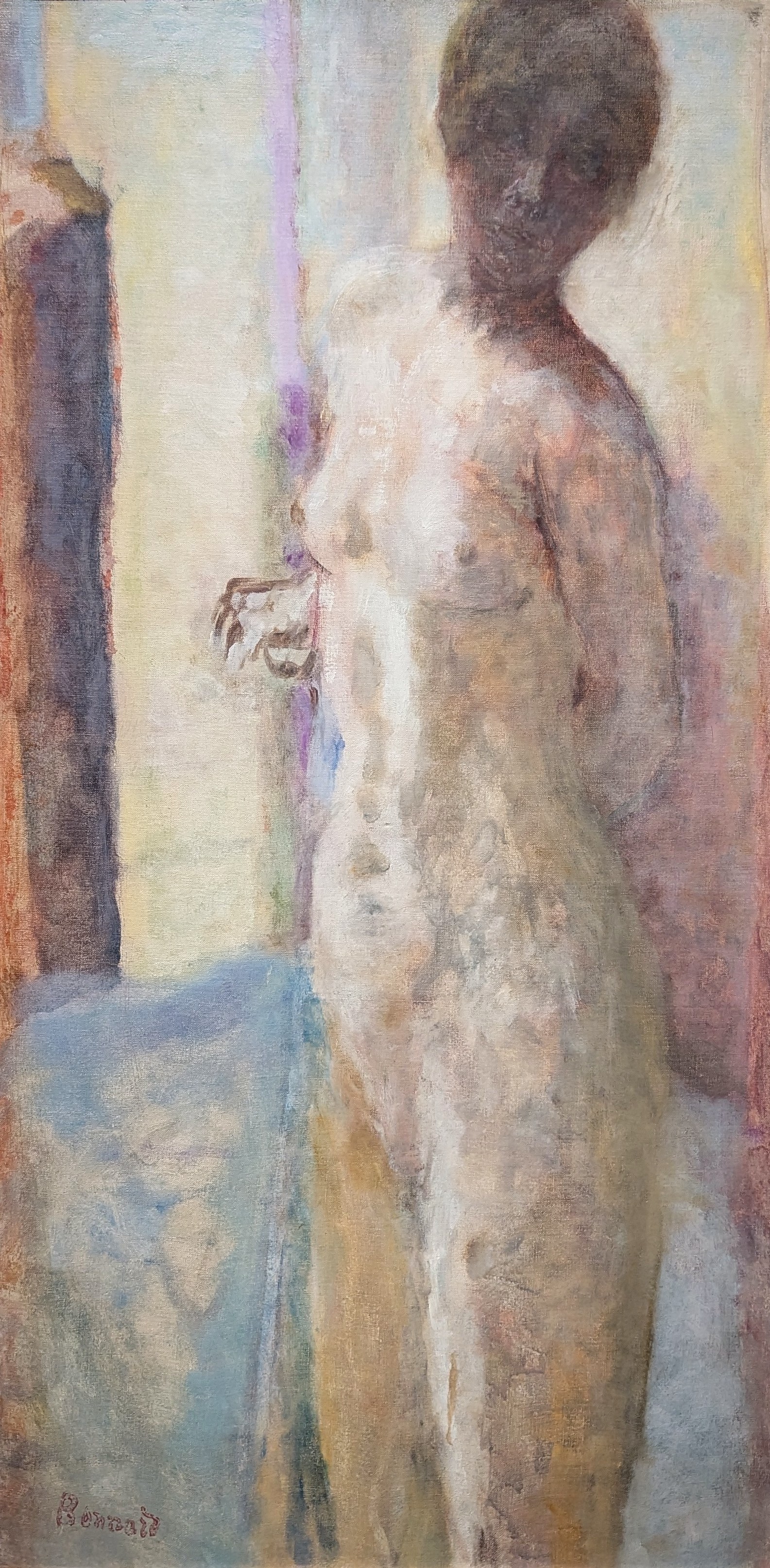 Nu rose, tête ombrée by Pierre Bonnard