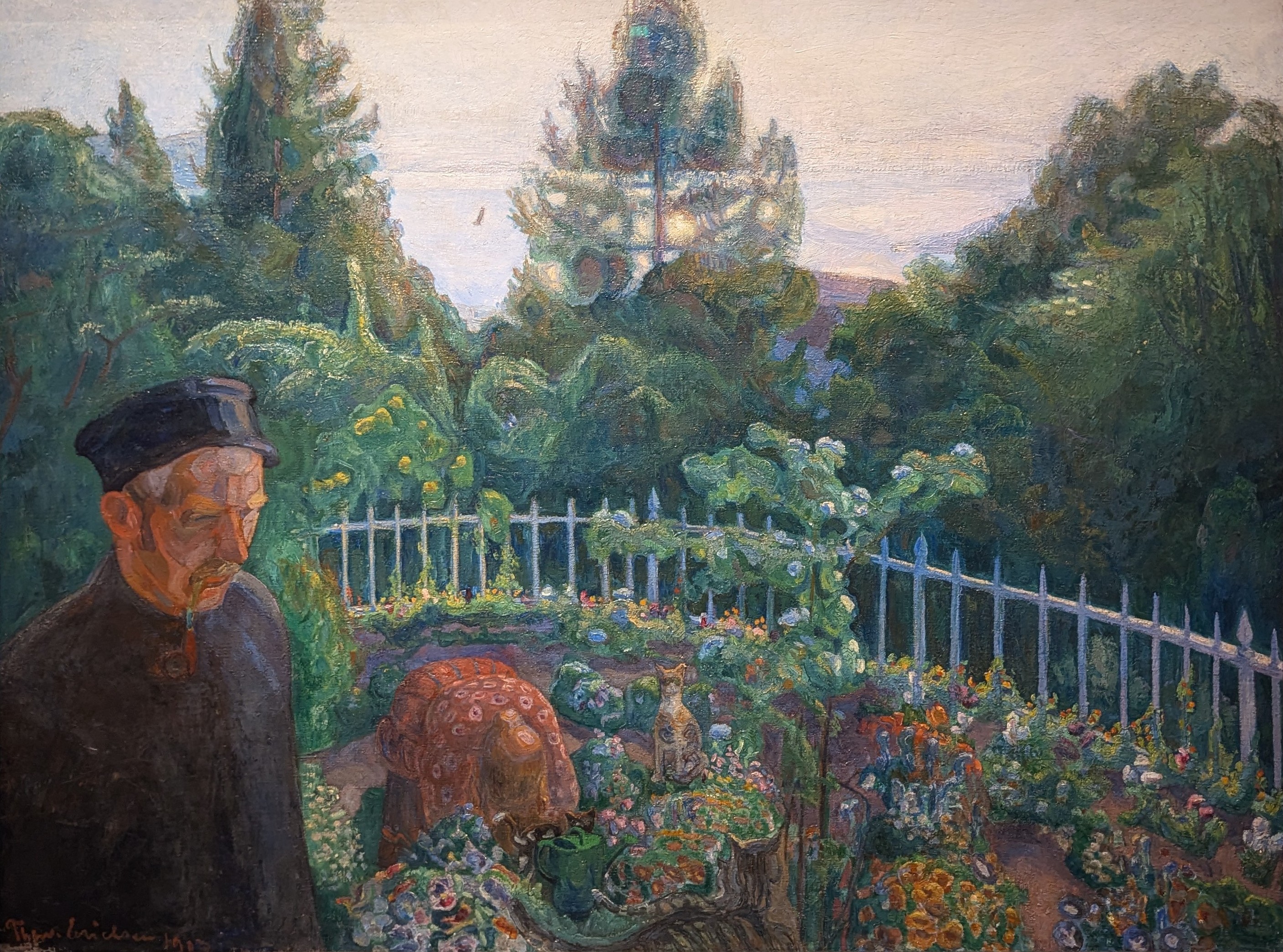 Familien i hagen by Thorvald Erichsen